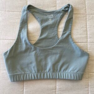 MATE the Label Racerback Bralette in Sage Green